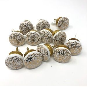 12 NWT Gold Anthropologie Drawer/ Cabinet Pulls
